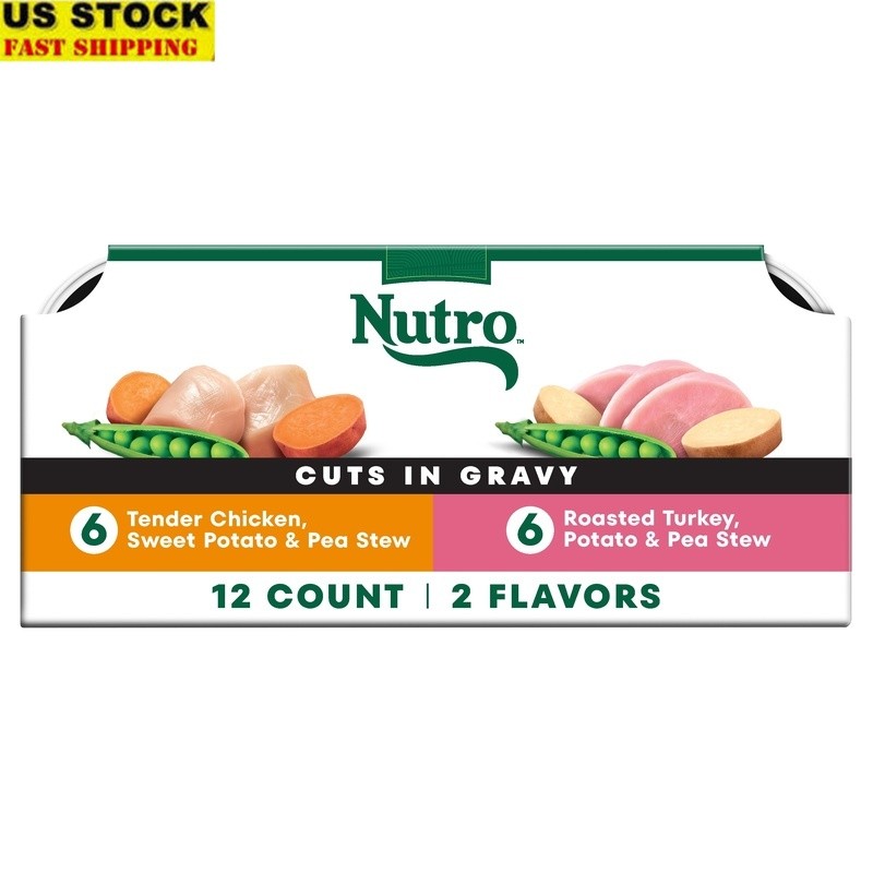 Wet Dog Food Variety Pack Chicken Turkey Grain Free Healthy Natural Nutrition US