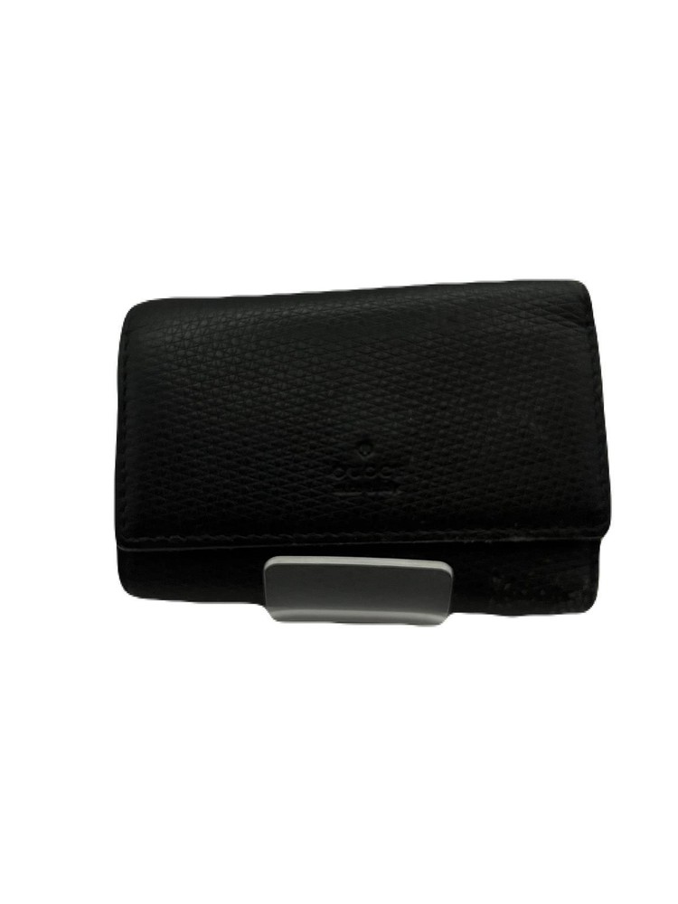 Gucci Black Leather Key Wallet with 6 Hooks Pre-Owned E0328-79