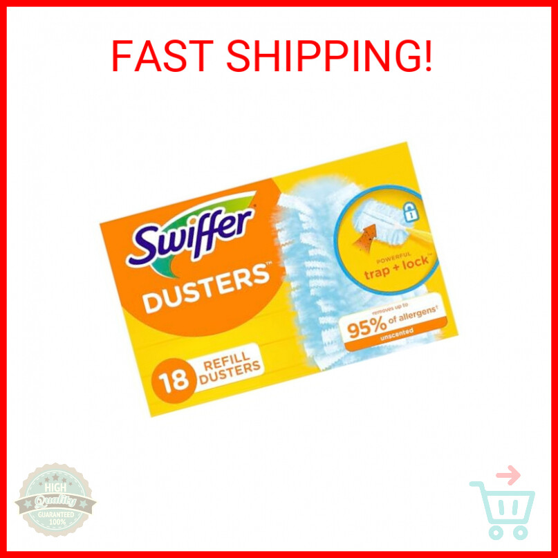 Swiffer Dusters Refill for Cleaning, Feather & Microfiber Duster Disposable Alte