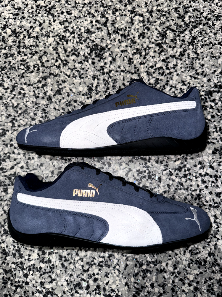 Puma SpeedCat Motorsport Mens Suede Casual Shoes Sneakers Sz 9.5 Blue 380173-02