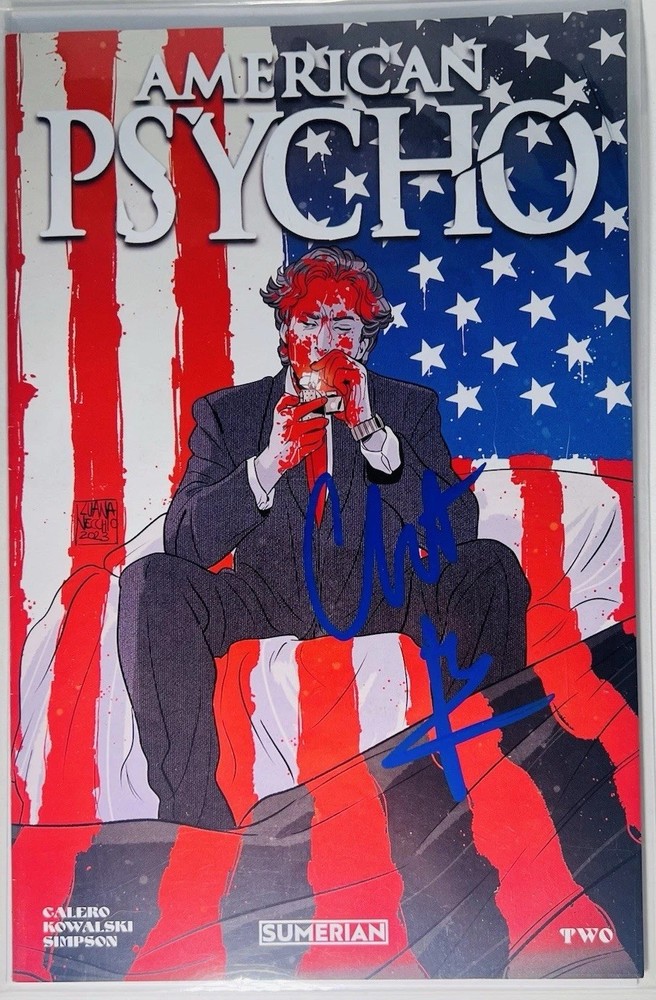 AMERICAN PSYCHO #2 (TWO) COVER A VARIANT  NM SUMERIAN CHRISTIAN BALE SIGNED RARE