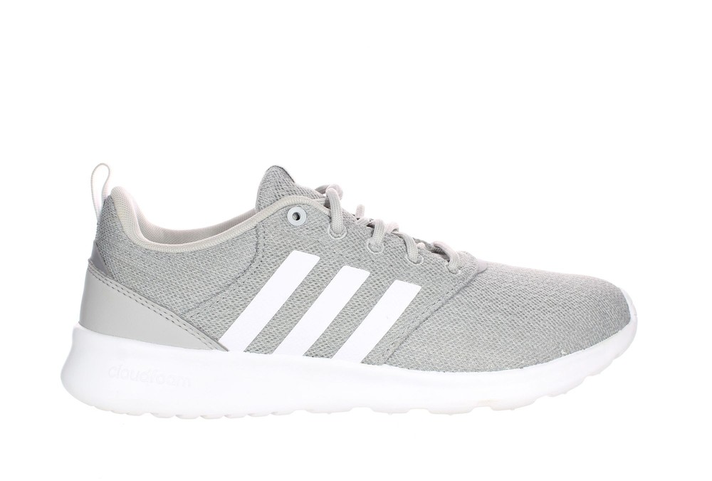 Adidas Womens Qt Racer 2.0 Gray Running Shoes Size 8.5 (7732308)