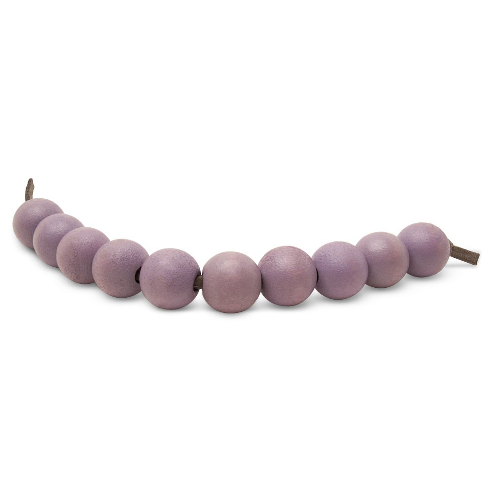 Purple 1/2 Inch Wooden Beads with 3mm Hole for Crafting | Woodpeckers