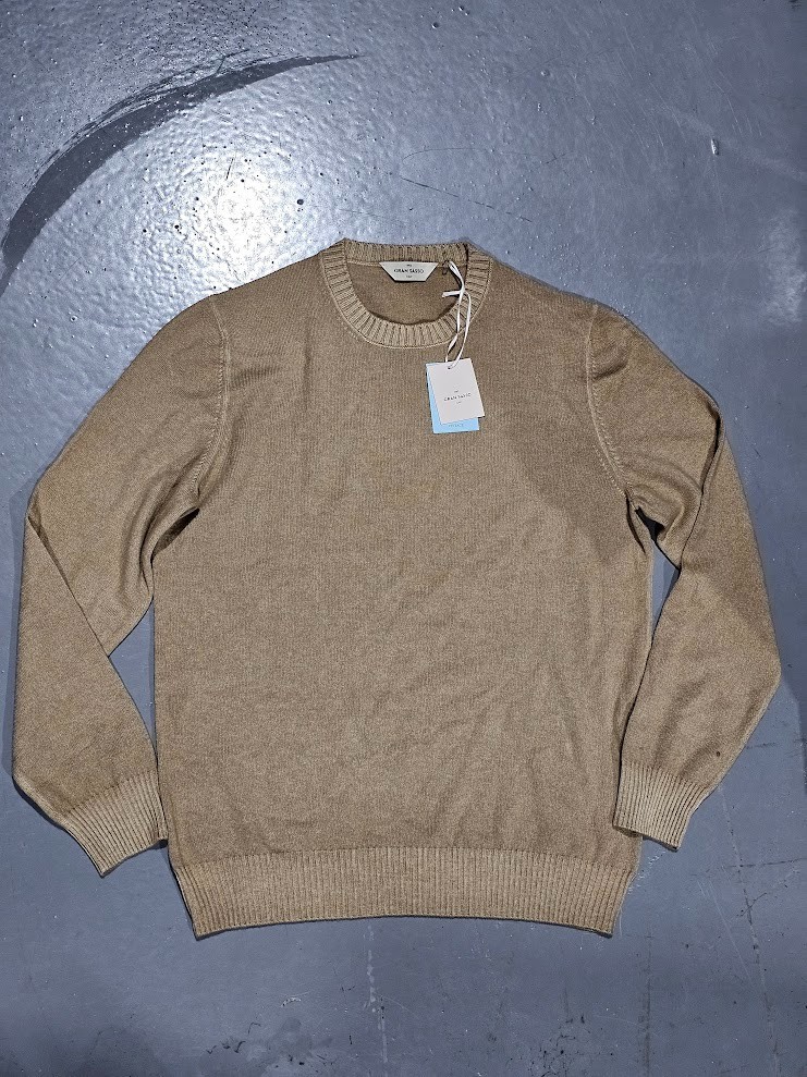 WOOL CASHMERE CREWNECK - GRAN SASSO Size M/L RRP £169