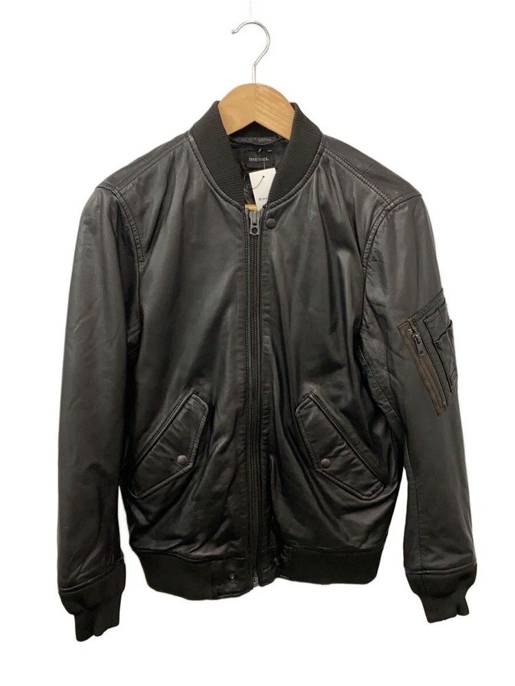Diesel Leather Jacket Blouson/Xs/Sheep Leather/Blk/Plain 2256