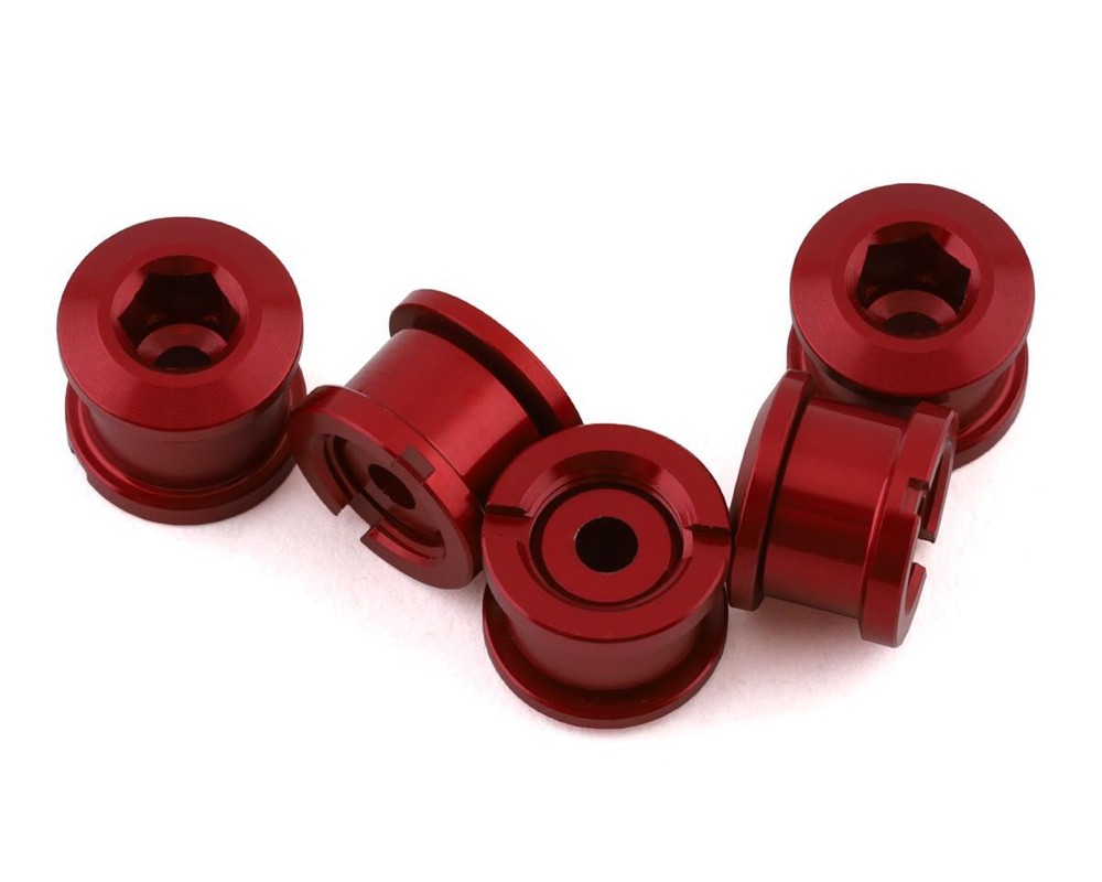 Insight Alloy Chainring Bolts (Red) (6.5mm) [INBO654RDRD]