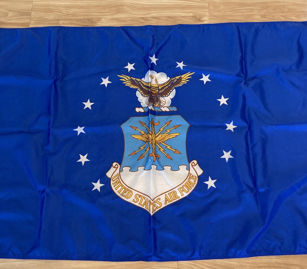 Vintage Blue United States Air force Flag 57 x 33