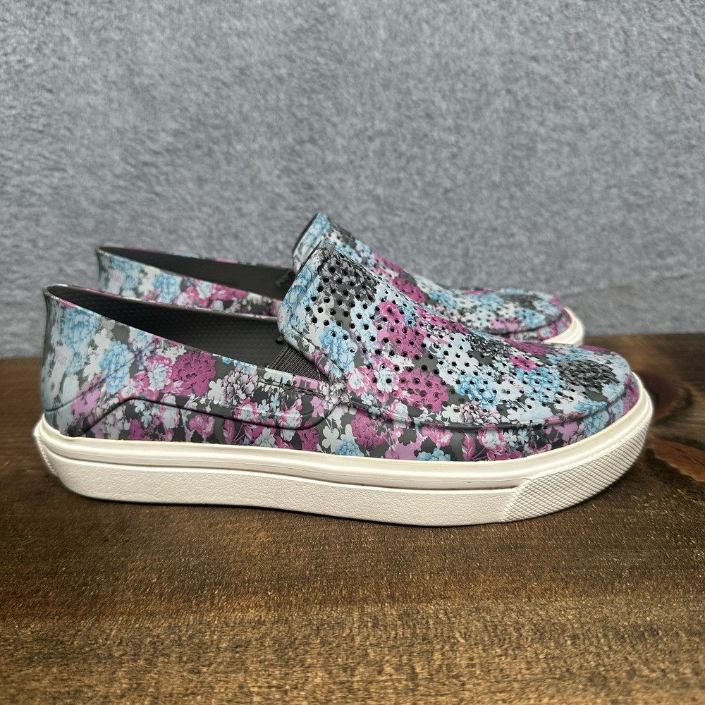 Crocs Citilane Roka Women’s 6 Pink Floral Iconic Comfort Cushion Flat Loafers