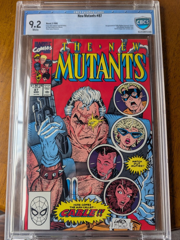 New Mutants #87 - 1st App Cable Stryfe  Mutant Liberation Front (CBCS 9.2) 1990