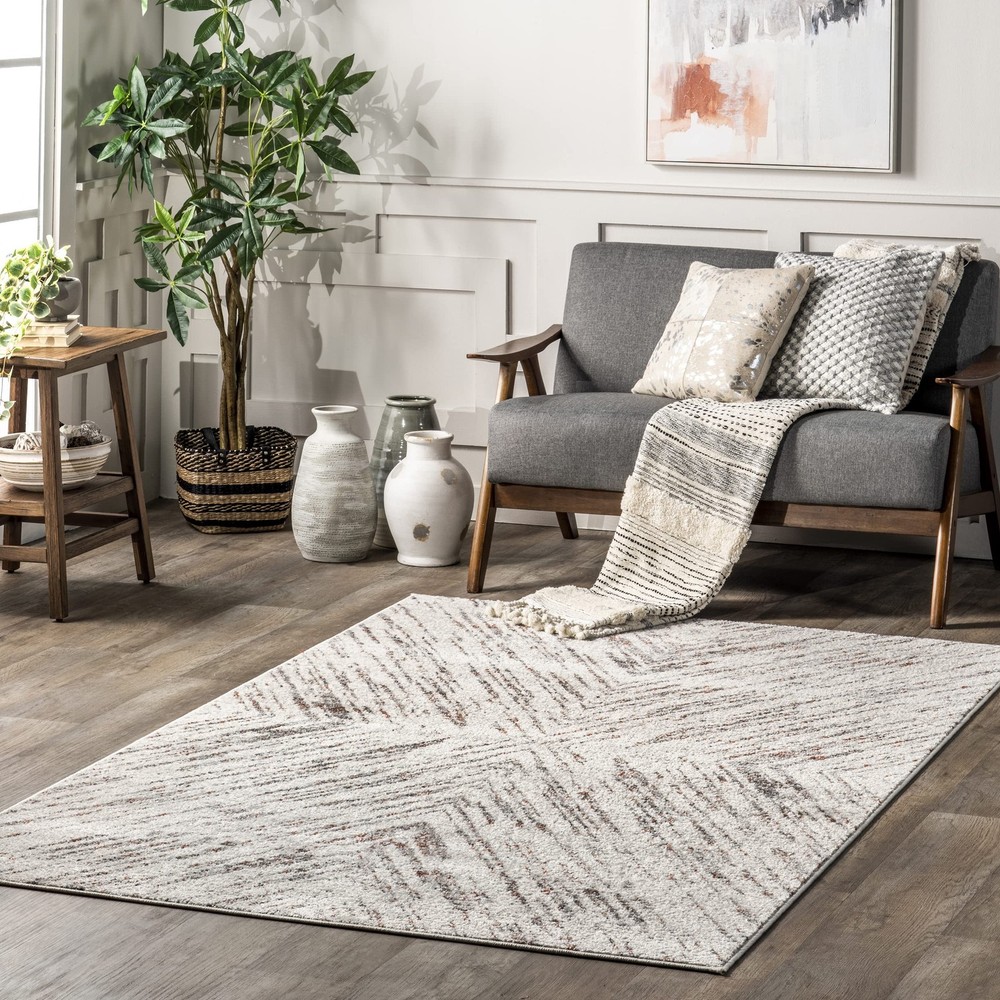 nuLOOM 8' x 10' Performance Indoor Area Rug, Non-Shed, Power Loomed High-Traf...