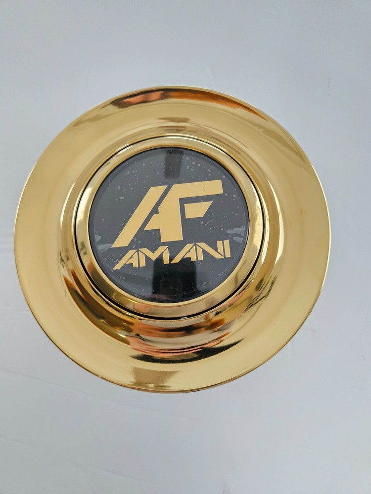 Amani Forged wheel floating center cap big cap xl cap - Gold