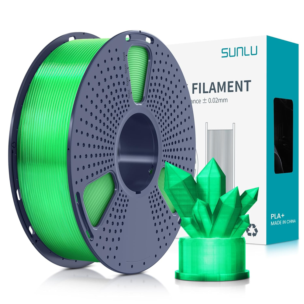 3D Printer Filament PLA+ 1.75mm - Neatly Wound, High Accuracy (+/- 0.02mm), 1kg