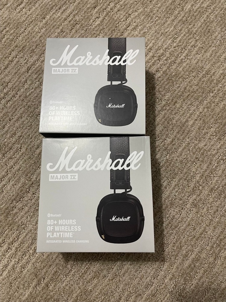 Marshall Major IV Headphone, Bluetooth Headphone with wireless charging- 1 pack
