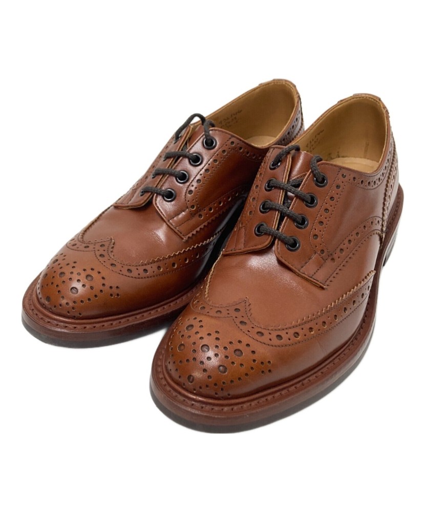 Tricker's M5633 Bourton Brown Leather Wingtip Shoes UK7.5 England