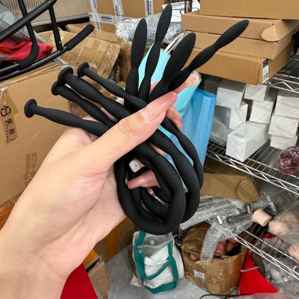 4pcs/8pcs Silicone Sounding Penis Cock Plug Dilator Beads Rod Stretcher Exhancer