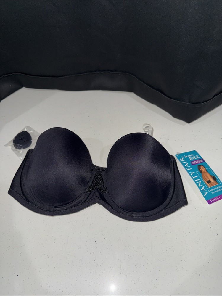 Vanity Fair Womens Beauty Back Underwire Smoothing Strapless Bra 74380 34c NEW