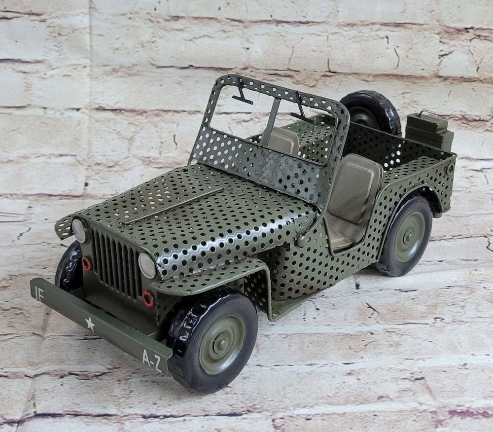 Metal Handmade Model Car Military Vehicles Antique Style Vintage Car Model GIFT