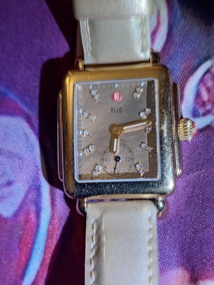Michele Deco Diamond Accent Watch
