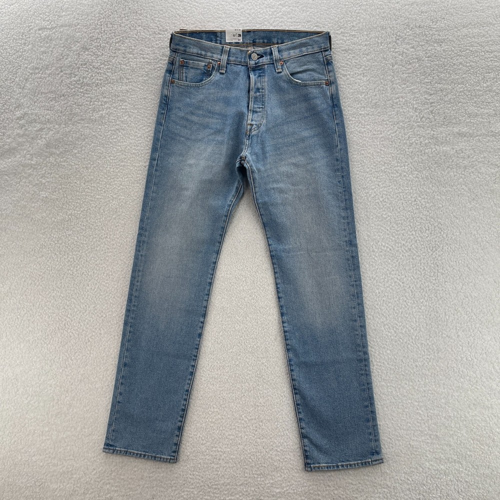 Levis 501 Jeans Mens 30x32 Blue Original Button Fly Faded Whisker Denim Grunge