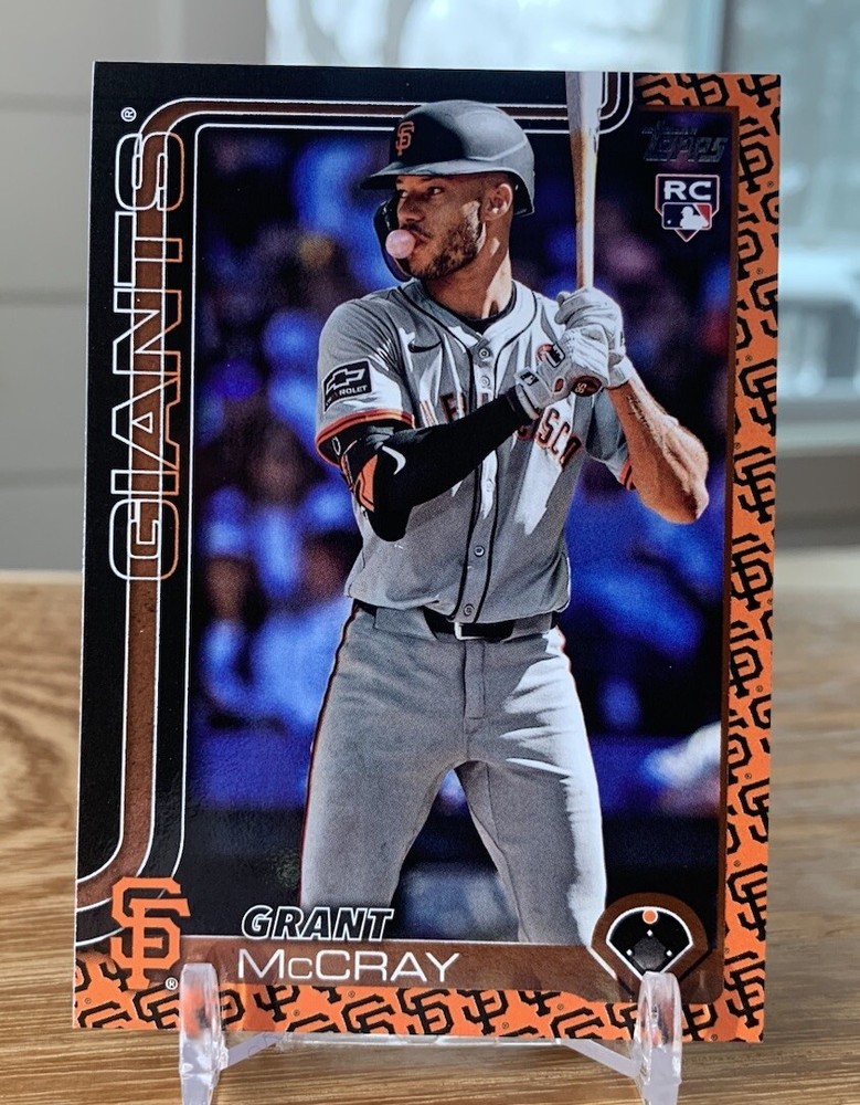 GRANT MCCRAY 2025 Topps Series 1 Giants Team Logo Border SP (RC) #213 SF GIANTS