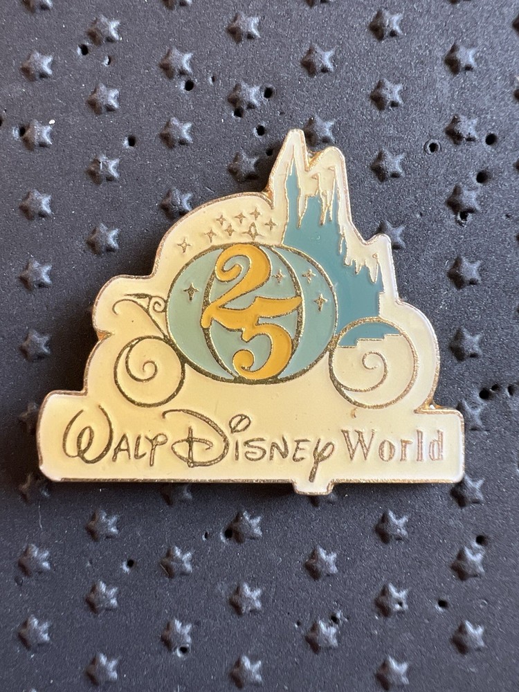 Vintage 1971-1996 Disney World 25th Anniversary Commemorative Pin