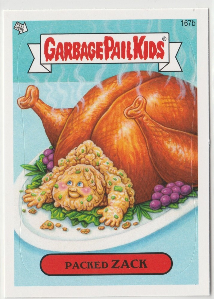 Zack #167b Thanksgiving Garbage Pail Kids GPK 2013 Series 3 Brand New