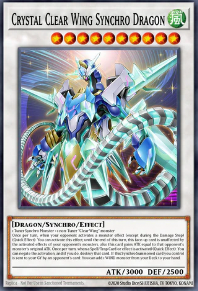 Crystal Clear Wing Synchro Dragon RA04-EN059 - Ultimate Rare - PREORDER 4/11