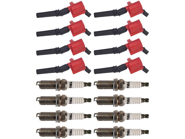 TRQ Ignition Coil and Spark Plug Kit fits Ford F250 1997-1999 5.4L V8 26VRCS