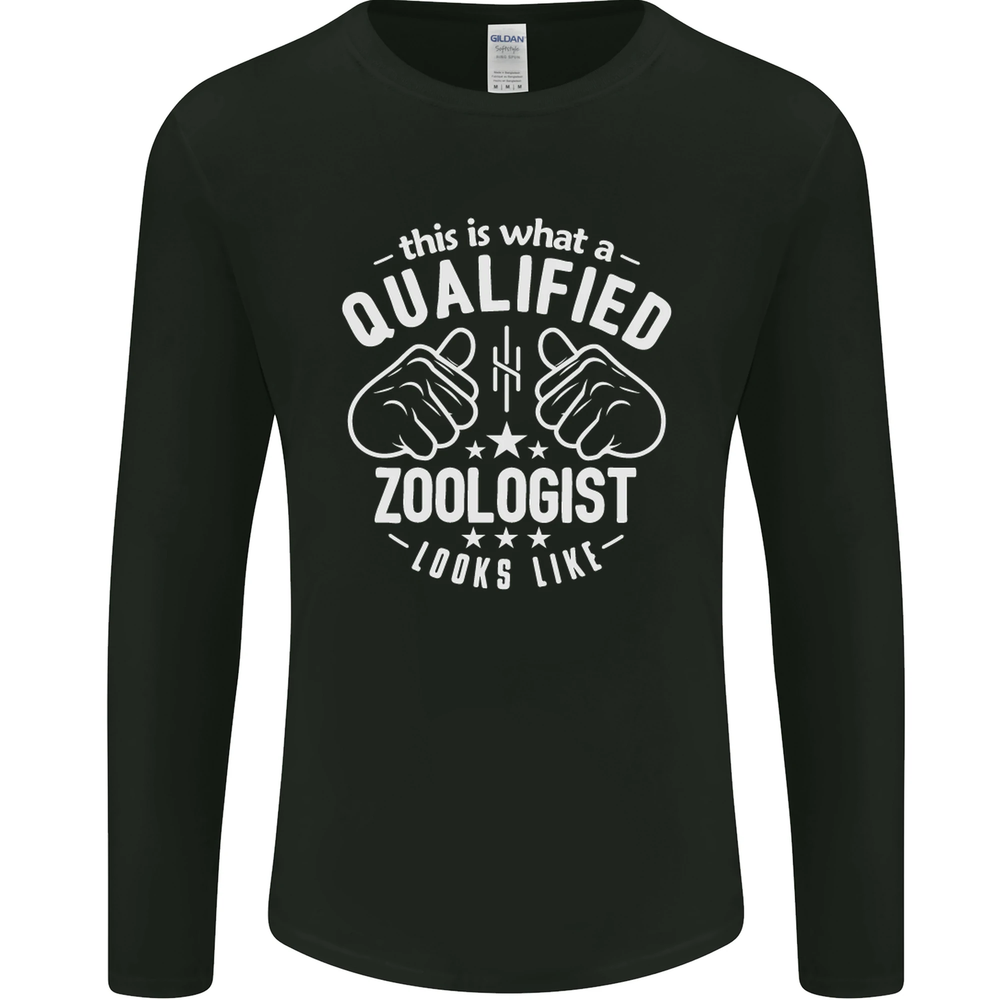 A Qualified Zoologist Looks Like Mens Long Sleeve T-Shirt