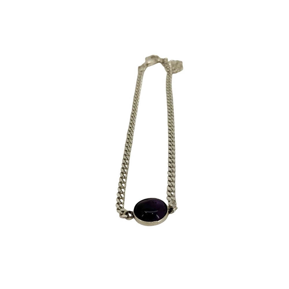 925 Stone Charm Silver Bracelet Men'S EGU92