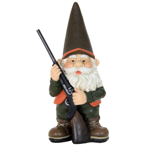 Good Time Hunting Harry 13 Inch Garden Gnome Statue