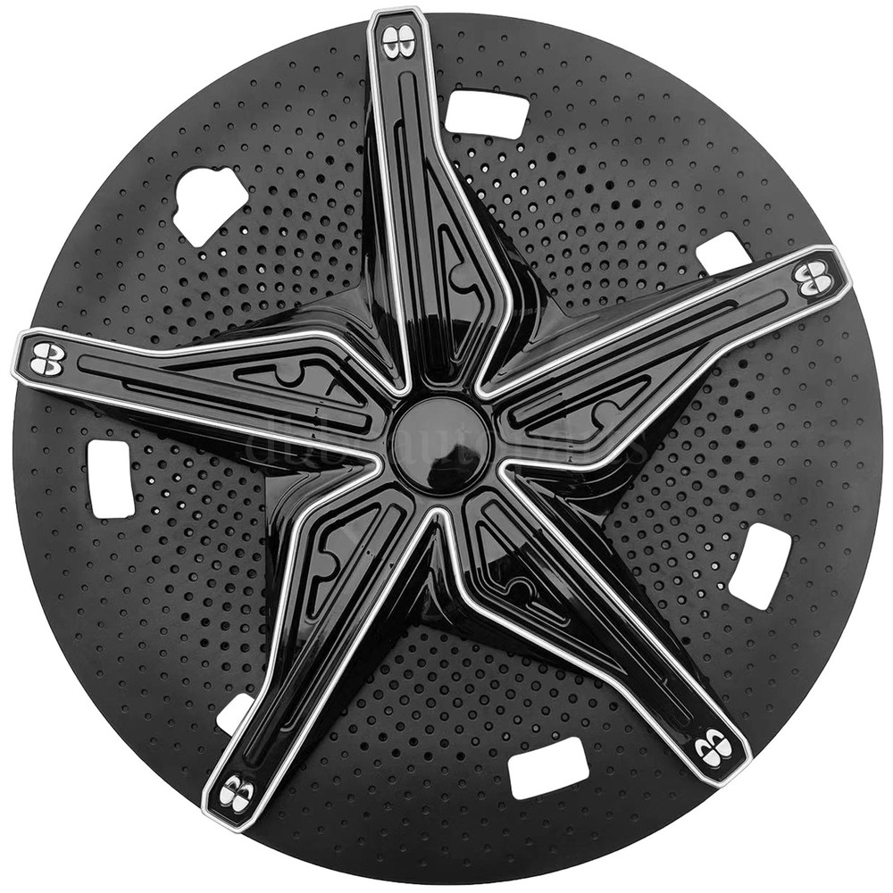 For Tesla Model Y 2019-2024 4PCS 19 inch Hubcaps Black Wheel Rim Cover
