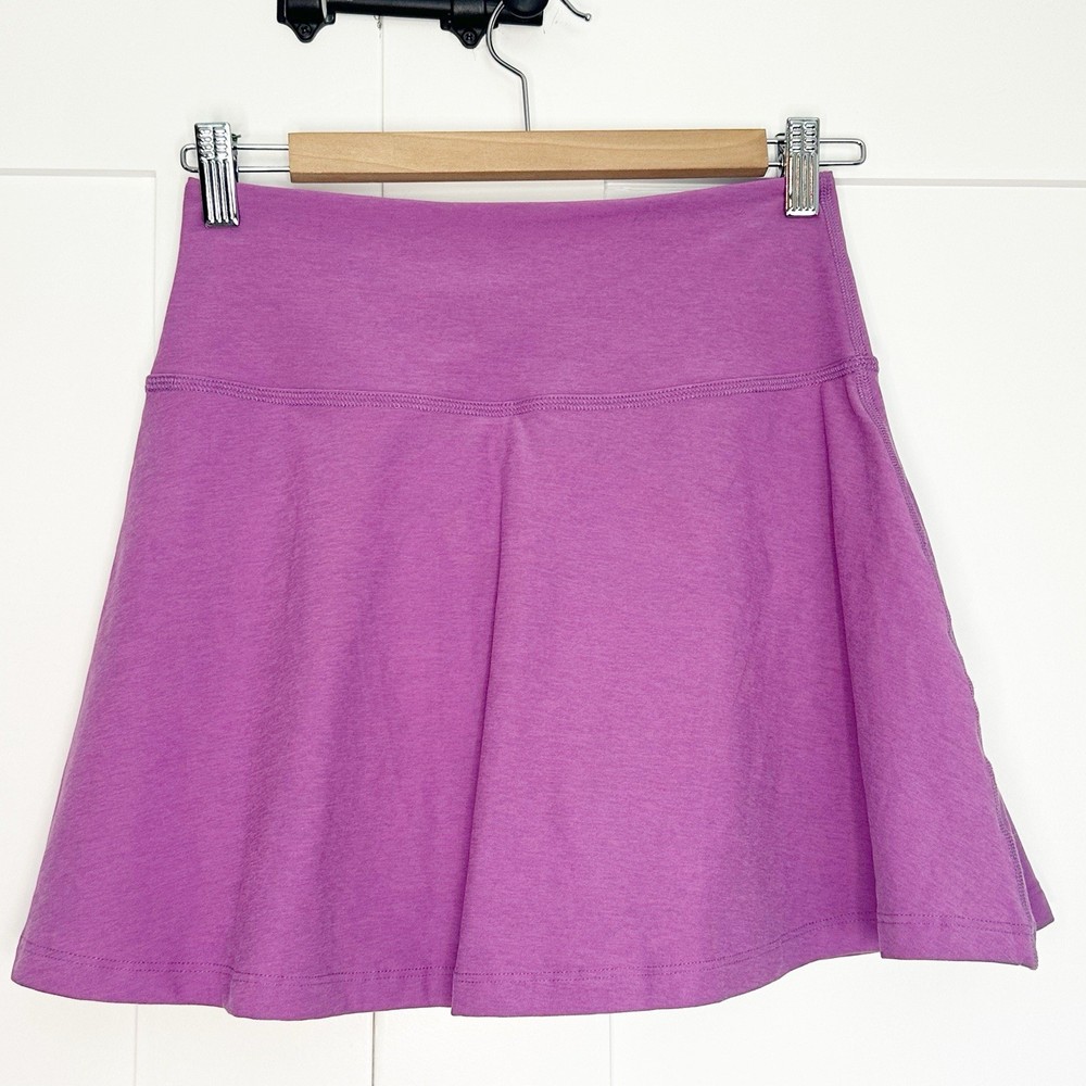 Beyond Yoga Purple Spacedye Tie Breaker Mini Skort for Tennis Size Small