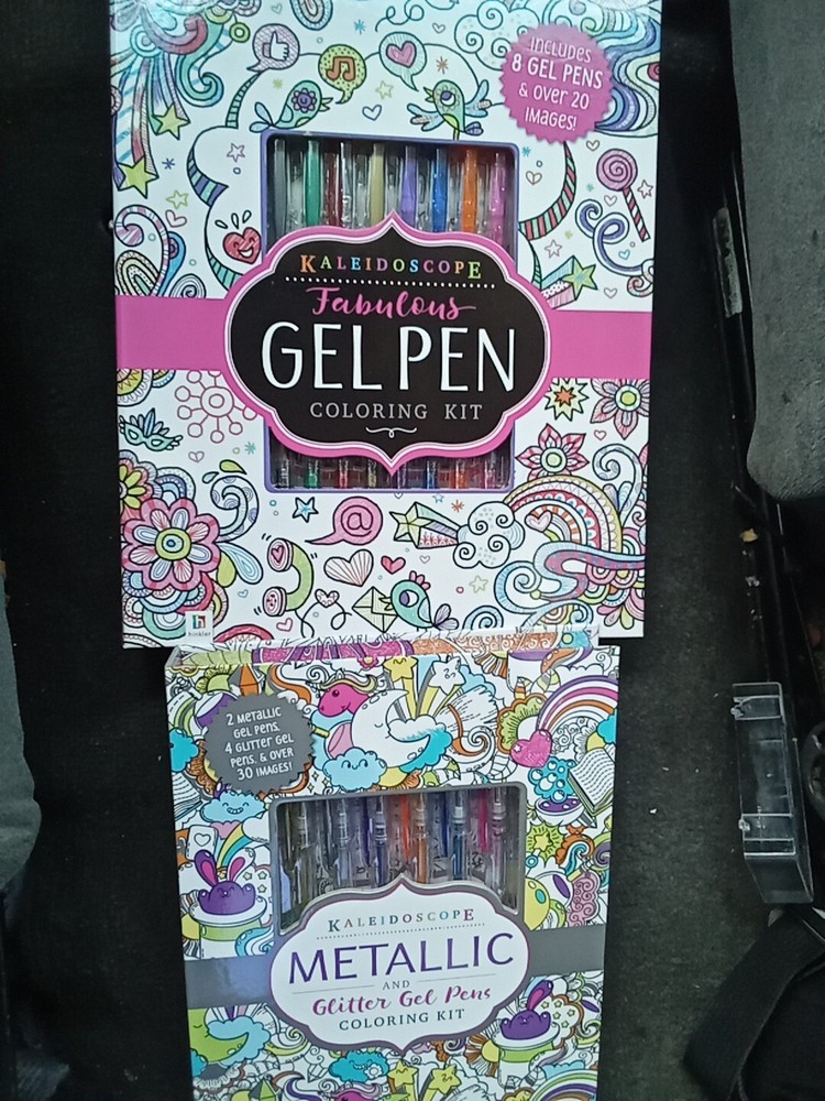 Kaleidoscope Metallic And Glitter Gel Pens Coloring Kit