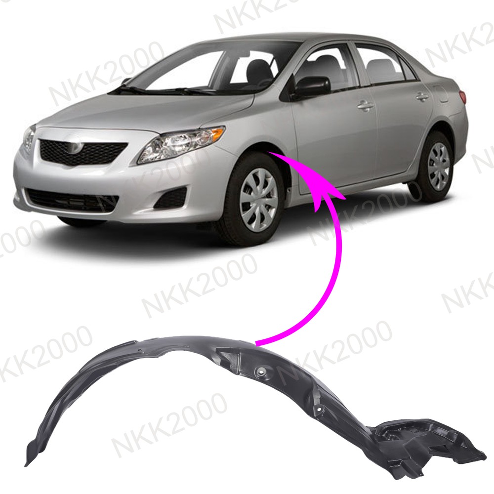2009-2010 Toyota Corolla Sedan Front Left Fender Liner TO1248149