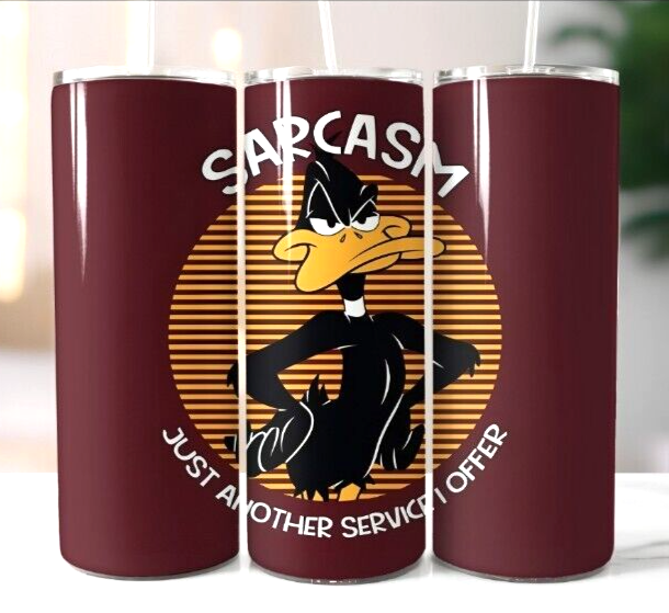 Looney Toons 16 Multicolor 20 oz Insulated Tumbler Box Lid Clear Straw New