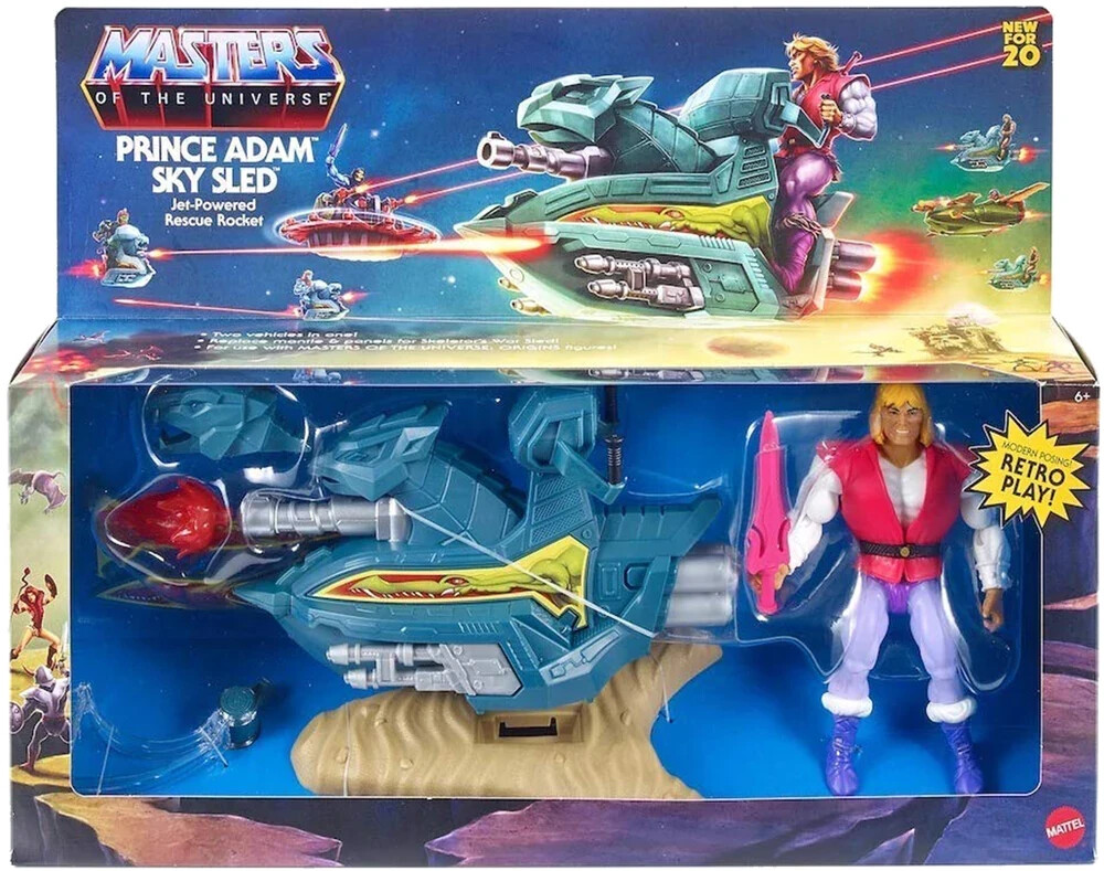 MOTU Origins Prince Adam Sky Sled He-Man Masters of Universe Action Figure