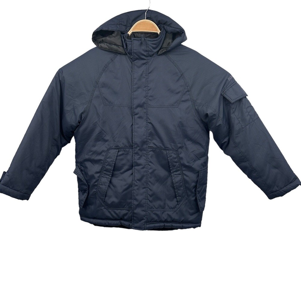 Pacific Trail Jacket Boys 14/16 Blue Winter Snow Hooded Puffer Coat Kids