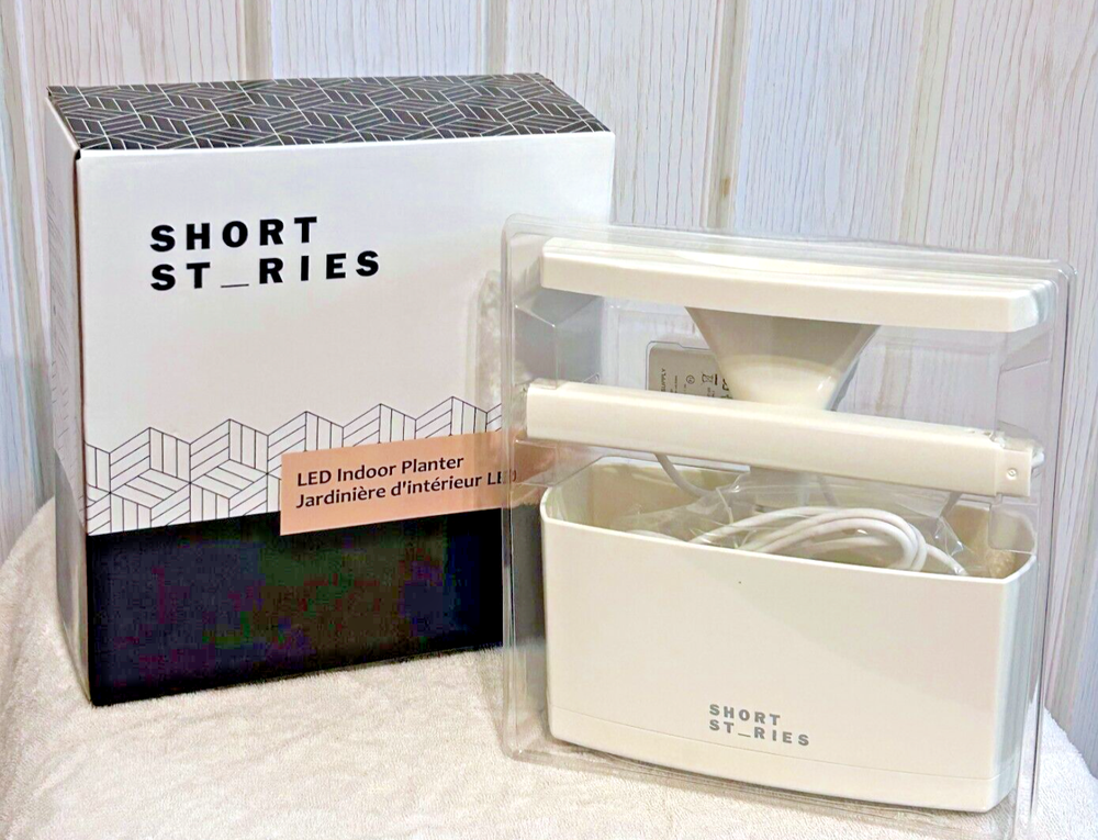 FabFitFun LED Indoor Planter by Short Stories w/ USB Adapter for Herb Growing