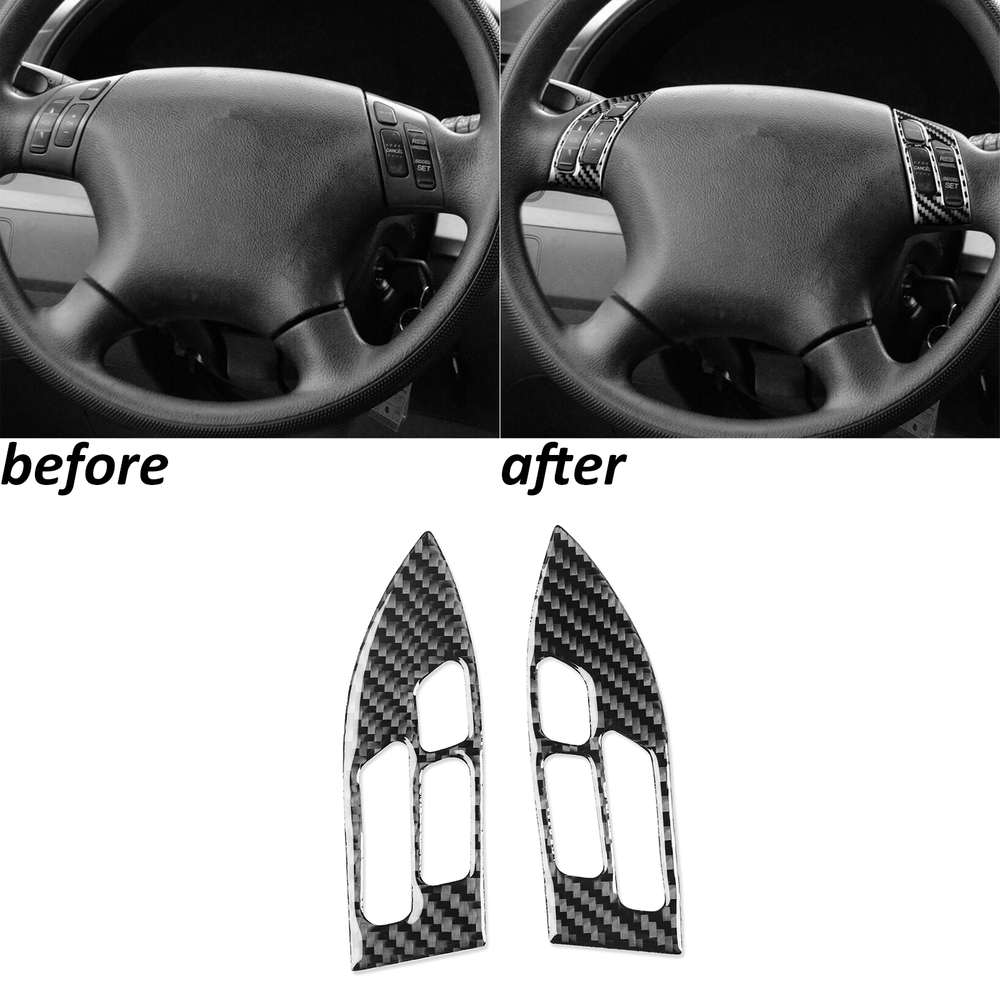 Carbon Fiber Steering Wheel Trim for 2005-2010 Honda Odyssey