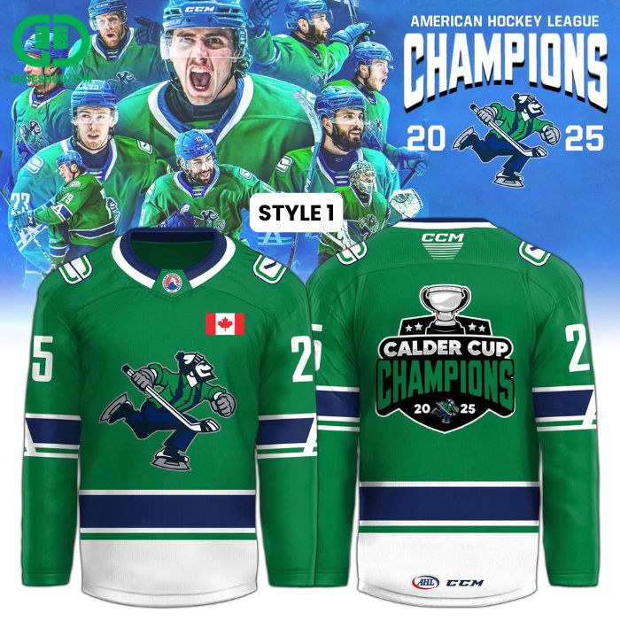 Abbotsford Canuck AHL Champions Cup 2025 Hockey Jersey S-5XL
