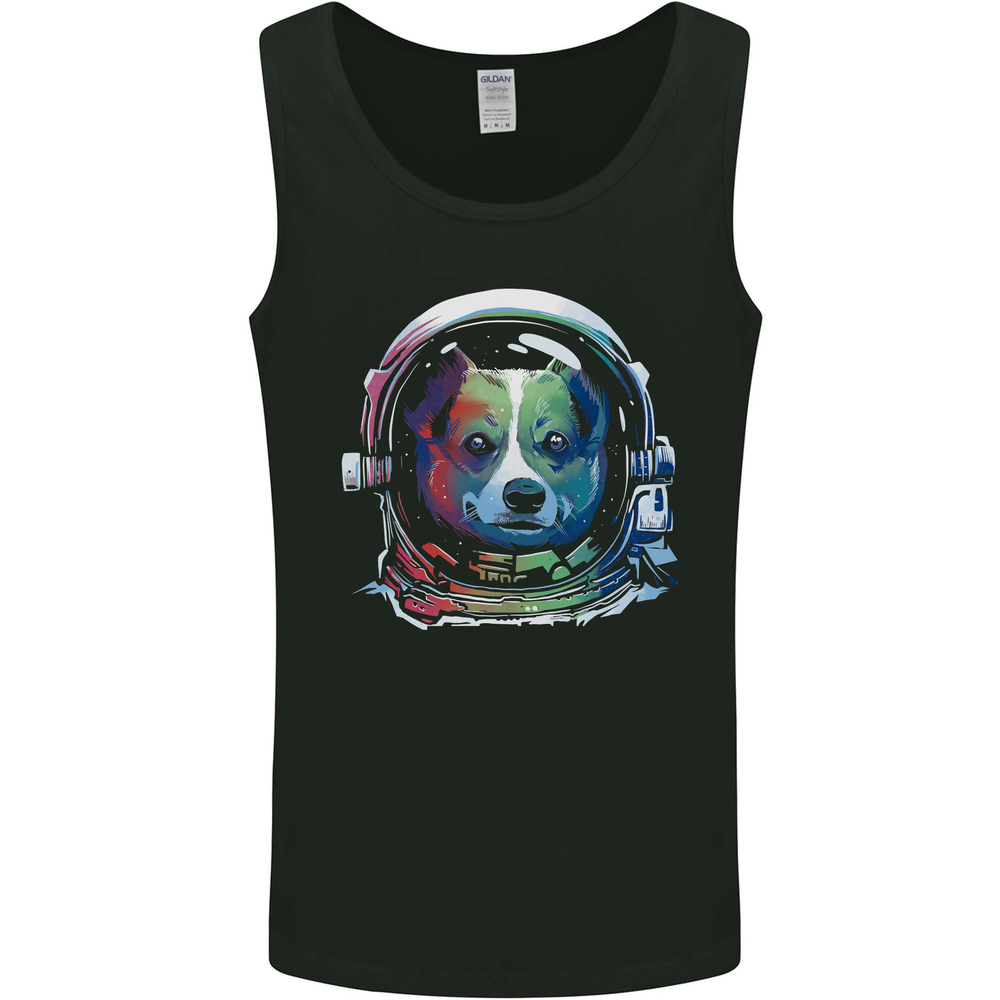Corgi Astronaut Dog Mens Vest Tank Top