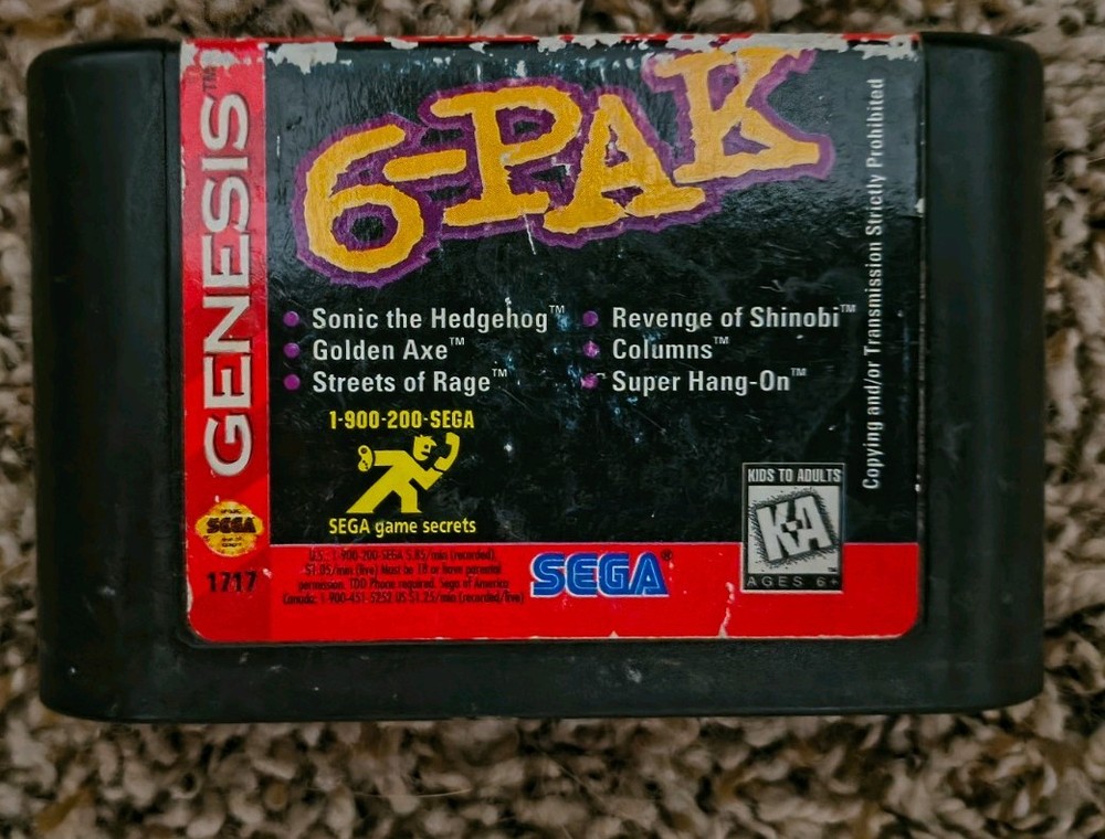 Sega Genesis: 6-Pak Cartridge