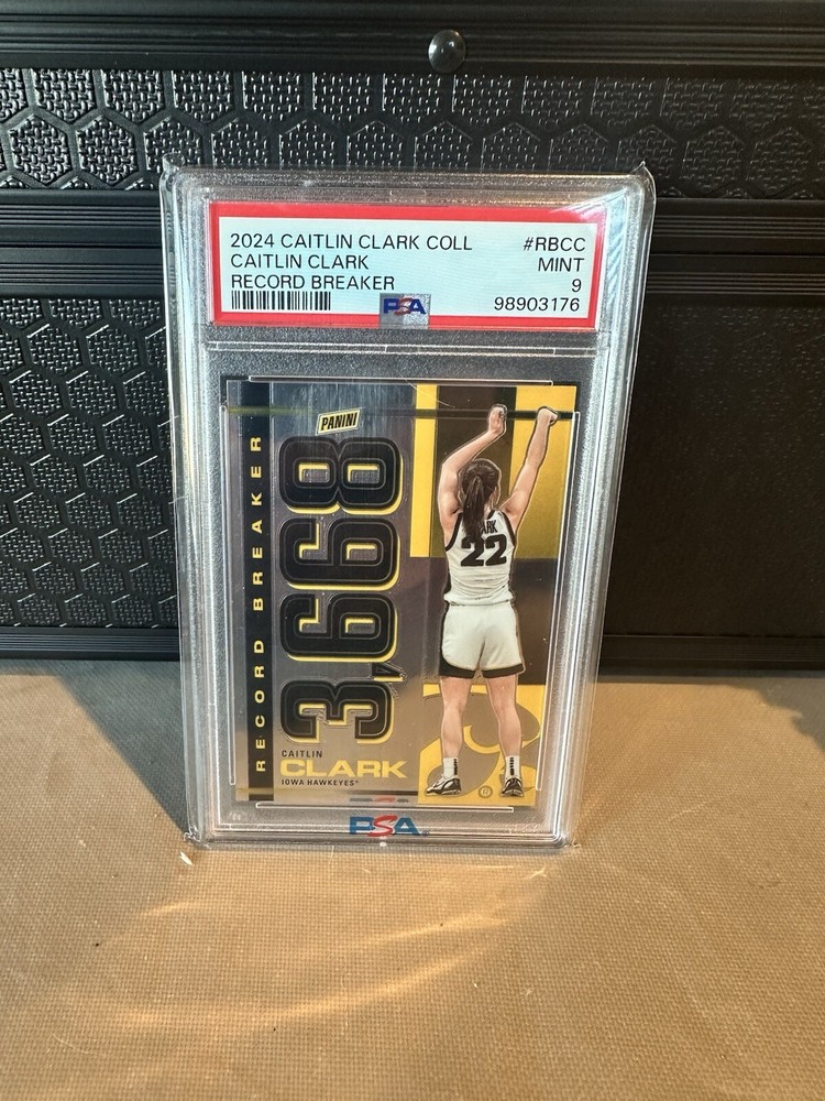 2024 Caitlin Clark Collections Caitlin Clark Record Breaker #RBCC PSA 9