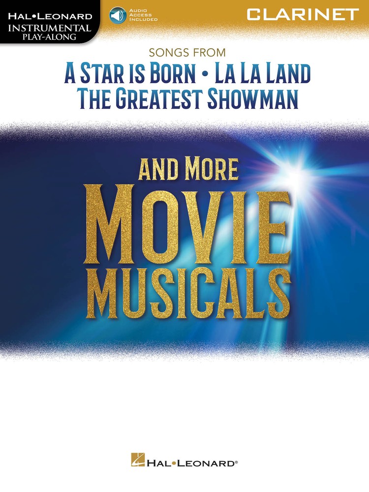 Movie Musicals for Clarinet Solo Instrumental Play-Along Sheet Music Book Audio