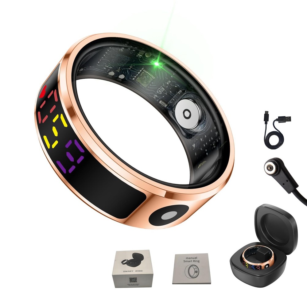 Smart Ring with Color Screen|Track Heart Rate, Sleep, Blood Oxygen,Steps |Pow...