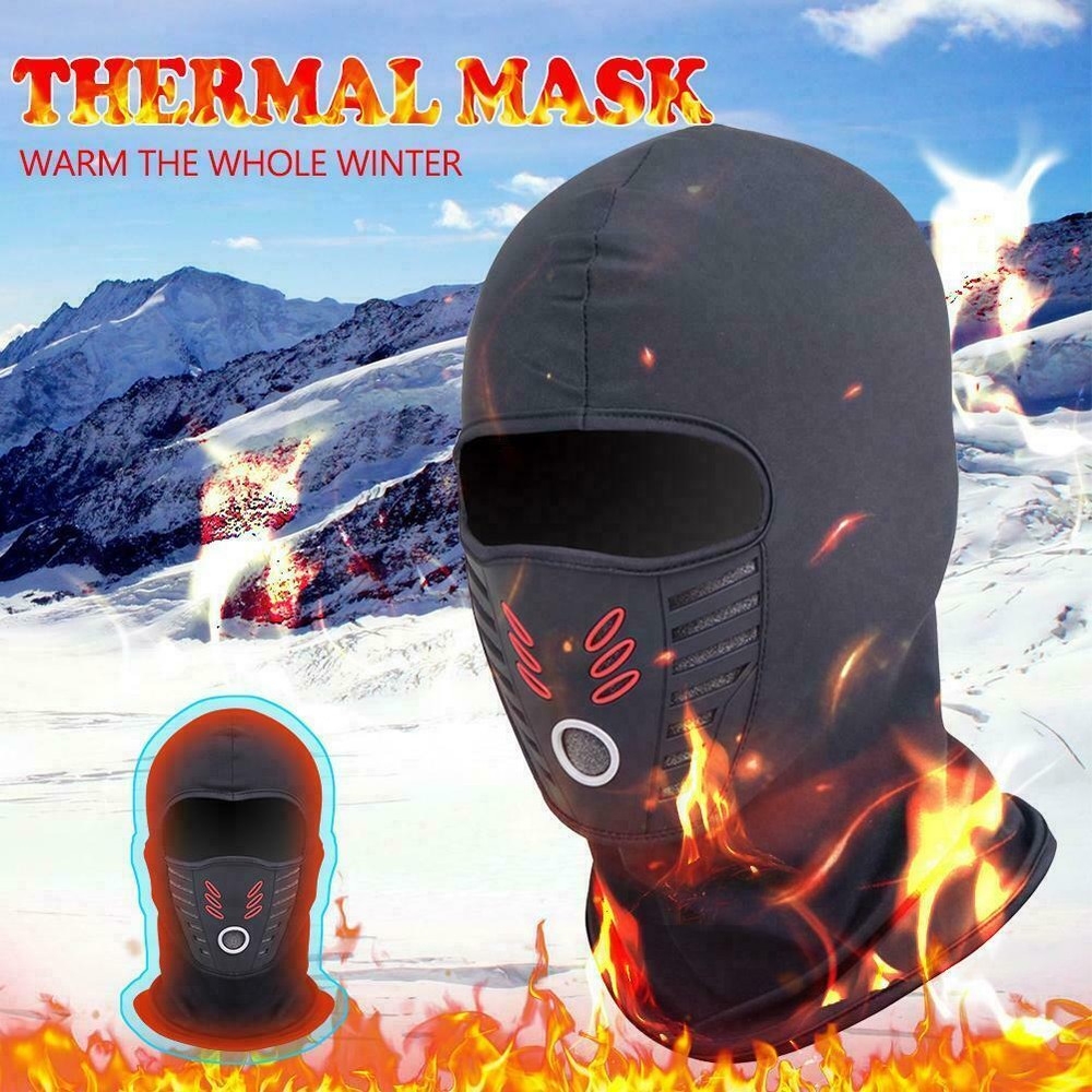 Winter Thermal Ski Mask Balaclava Windproof Motorcycle Face Cover Snoods Bandana