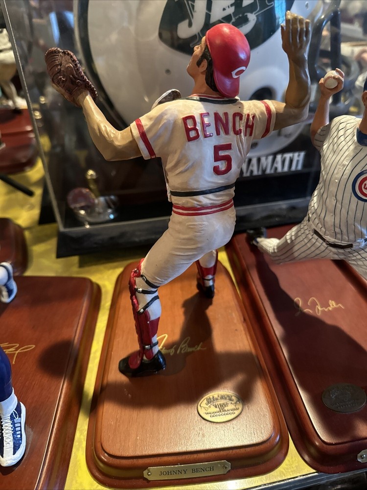 Danbury Mint Figurine Johnny Bench Authentic COA Included