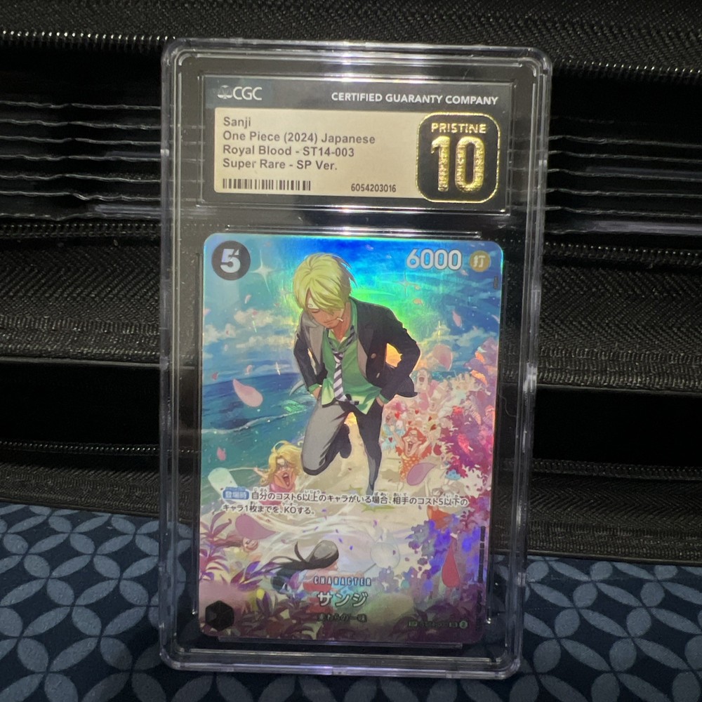 CGC PRISTINE 10 Sanji SR SP ST14-003 Bandai One Piece Card Japanese