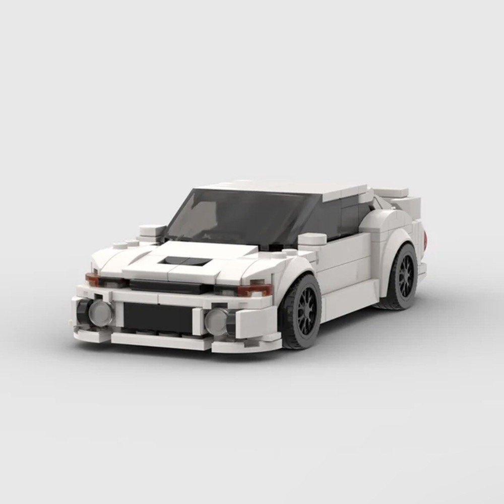 Brick Works White Toyota GR86 Supra MOC LEGO Racing Sports  Car